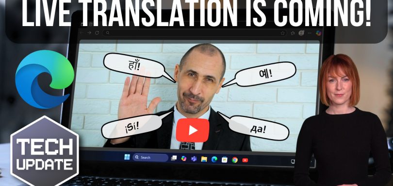 AI audio translation previews in Microsoft Edge AI audio translation previews in Microsoft Edge